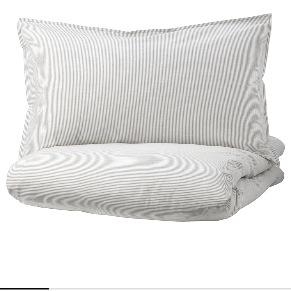 Ikea Striped Duvet Cover and Insert